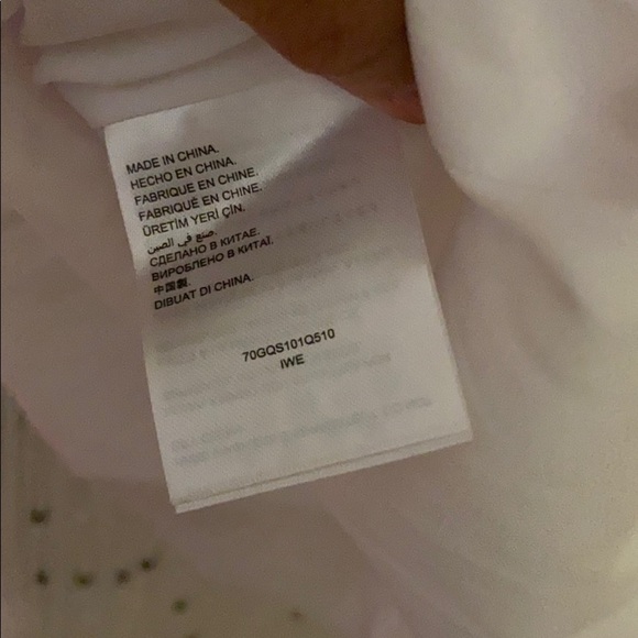 NWT Bebe white dress with fringes size: M - Picture 8 of 9